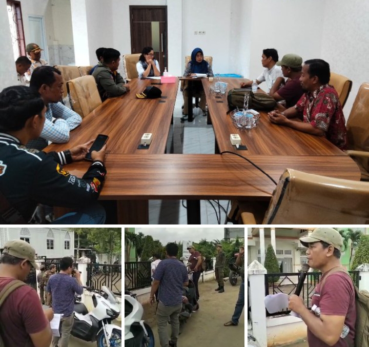 Kepala Inspektorat Akui Sulit Mendeteksi Data Perusahaan yang Melebihi SKP, Amir: Mana Mungkin Tidak Terdeteksi. Foto: Saat LSM AKRAM Nusantara Beraksi dan Mediasi