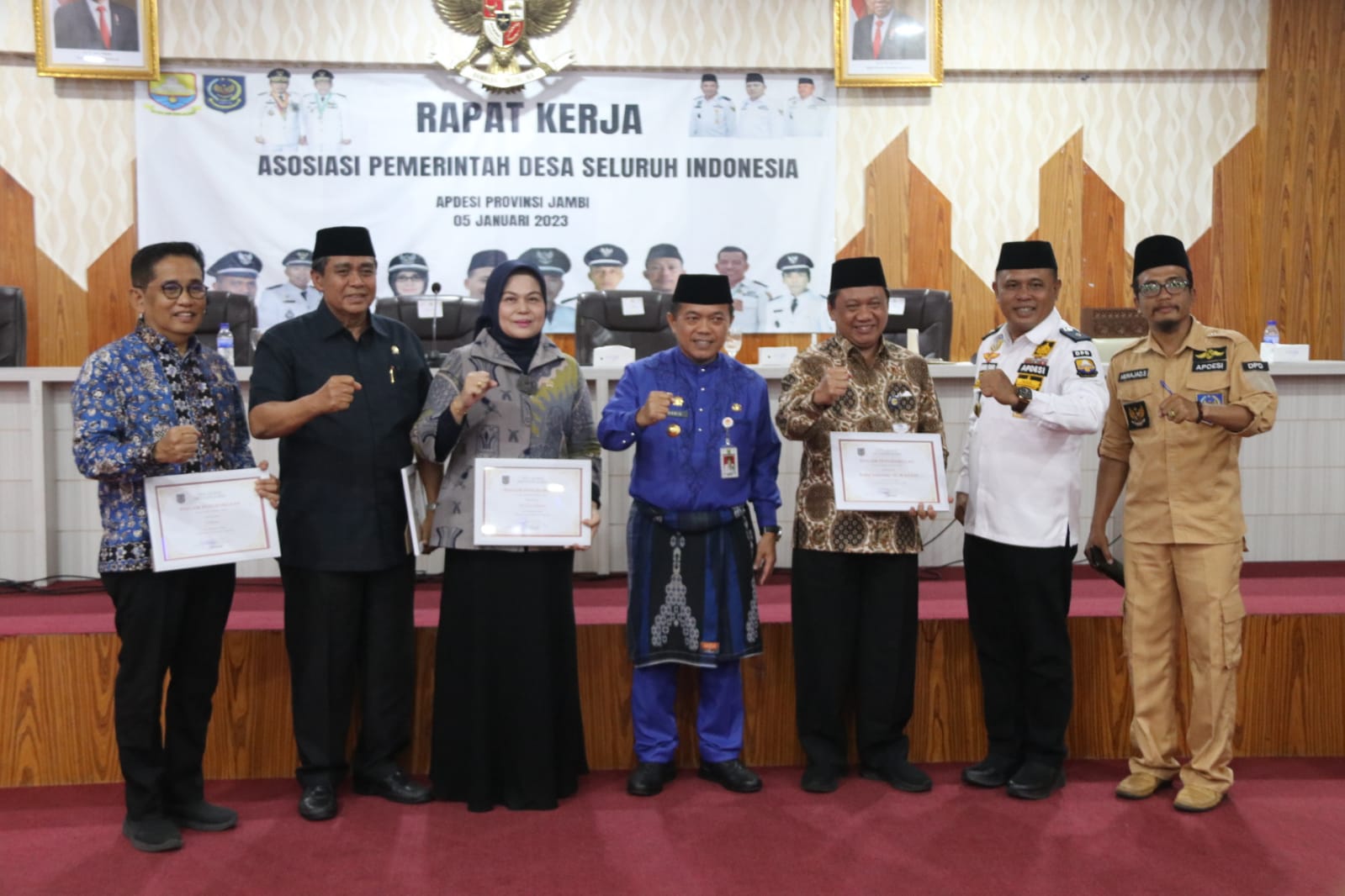 Rakerda DPD APDESI, Gubernur Al Haris: Kades Harus Tingkatkan Inovasi. Foto: Diskominfo Provinsi Jambi