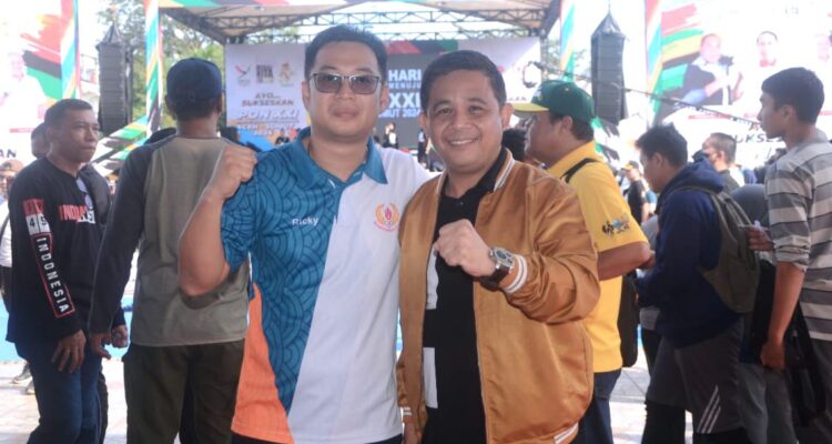 Hadiri Grand Lounching Logo, Maskot dan Tagline PON XXI/2024 Aceh-Sumut, Budi Setiawan: Atlet Jambi Siap Berlaga di PON. Foto : Humas KONI Provinsi Jambi