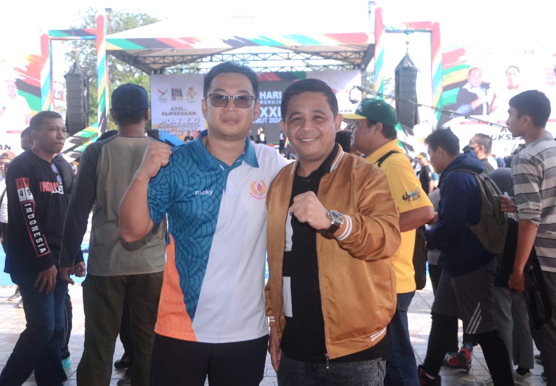 Hadiri Grand Lounching Logo, Maskot dan Tagline PON XXI/2024 Aceh-Sumut, Budi Setiawan: Atlet Jambi Siap Berlaga di PON. Foto : Humas KONI Provinsi Jambi