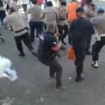 Ilustrasi saat terjadi aksi ricuh demonstrasi penolakan Undang-undang Cipta Kerja (Omnibuslaw)2020, Foto: Serunting.id