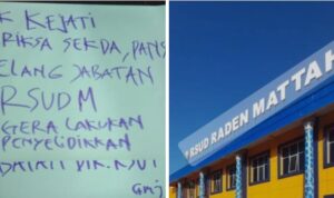 Polemik Dirut RSUD Raden Mattaher, GMJ Gelar Aksi Demo,  Harris: Bila Tidak Mau Mundur, Akan Ada Gelar Aksi Lebih Besar Lagi. Foto: Serunting.id