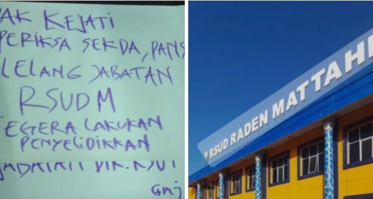 Polemik Dirut RSUD Raden Mattaher, GMJ Gelar Aksi Demo,  Harris: Bila Tidak Mau Mundur, Akan Ada Gelar Aksi Lebih Besar Lagi. Foto: Serunting.id