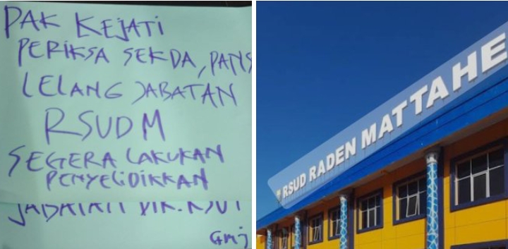 Polemik Dirut RSUD Raden Mattaher, GMJ Gelar Aksi Demo,  Harris: Bila Tidak Mau Mundur, Akan Ada Gelar Aksi Lebih Besar Lagi. Foto: Serunting.id