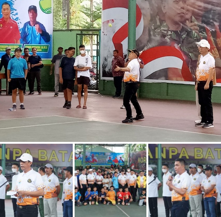 Kejuaraan Tenis Lapangan Provinsi Jambi II Tahun 2023 Resmi Digelar, Al Haris: Pembinaan Atlet Harus Sistematis. Foto(Serunting.id/Diskominfo Provinsi Jambi)