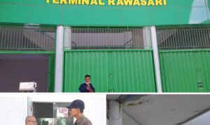 Pembangunan Terminal Rawasari Diduga Asal Jadi, Padahal Nilainya Cukup Fantastis Rp 15 Miliar. Foto: Rizal Japos.co
