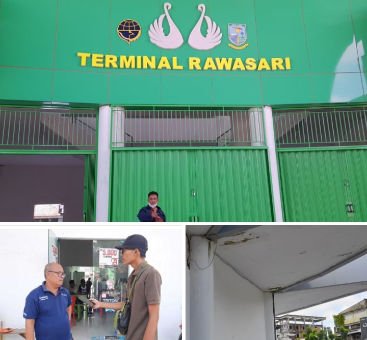 Pembangunan Terminal Rawasari Diduga Asal Jadi, Padahal Nilainya Cukup Fantastis Rp 15 Miliar. Foto: Rizal Japos.co