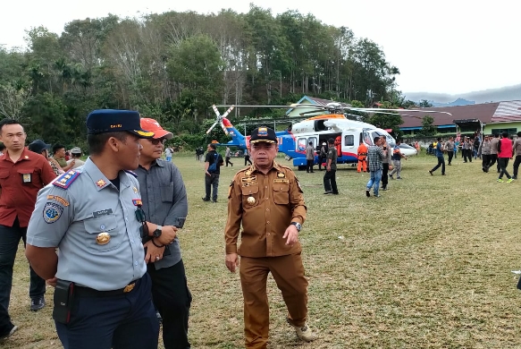 Terkendala Tebalnya Kabut di Lokasi, Kapolda Jambi Belum Berhasil Dievakuasi, Gubernur Al Haris Masih Bertahan di Kerinci. Foto: Riky Serampas