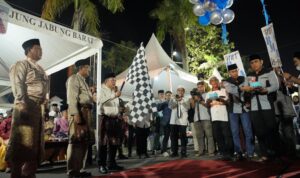Gegap Gempita, Gubernur Al Haris Lepas Peserta Festival Arakan Sahur di Kuala Tungkal. Foto: Luth Hidayat