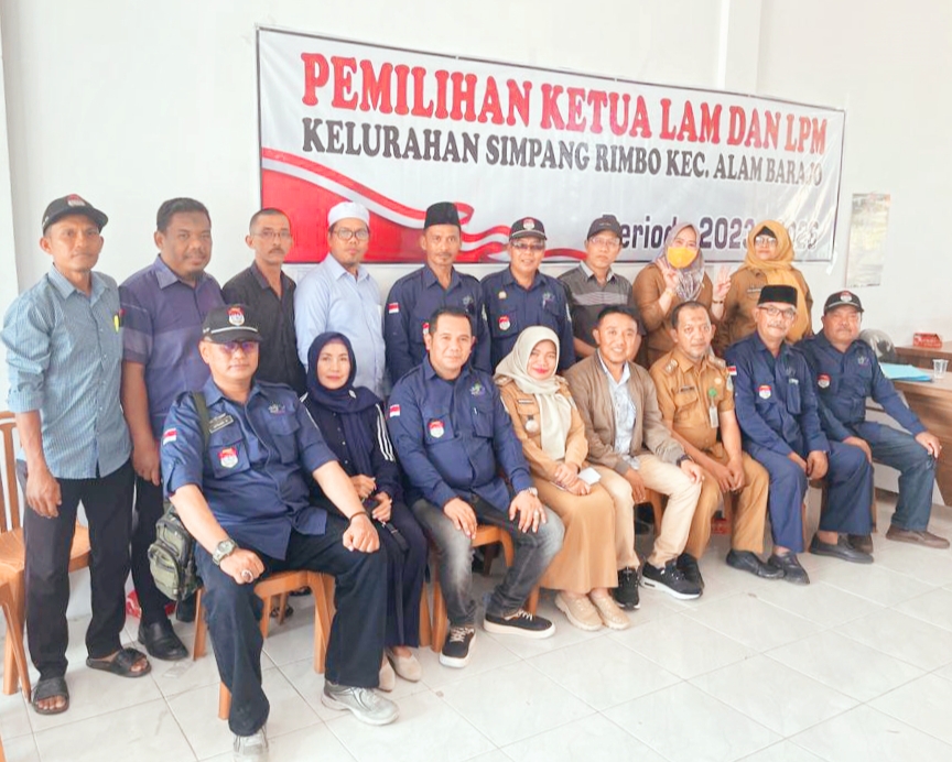 Heru Gunawan,SH Terpilih Sebagai Ketua LPMK Simpang Rimbo Periode 2023 - 2028. Foto: Panitia Pemilihan