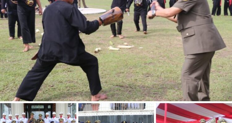 Puncak HUT Sat-Pol PP, Damkar dan Satlinmas, Gubernur Al Haris: Perkuat Profesionalitas, Integritas dan Humanis. Foto: Agus (Diskominfo Provinsi Jambi)