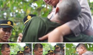 Tak Kuasa Menahan Bahagia, Rezeki Pulkam dan Modal Usaha Menghampirinya, Pemulung di Sukabumi Pingsan di Pelukan Sang Jenderal. Foto: Div Humas Setukpa dan Lemdiklat Polri Sukabumi, Jawa Barat.