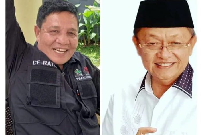 Napi kasus IUP Batu bara Sarolangun Matlawan (kiri), mantan Bupati Sarolangun Cek Endra (kanan). Foto : ist