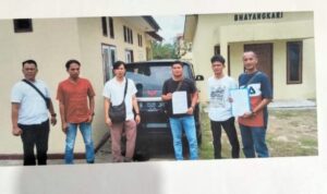 Penyerahan unit kendaraan EHP ke pihak Polres Bungo, oleh pihak Polsek Kota Baru. (ist)