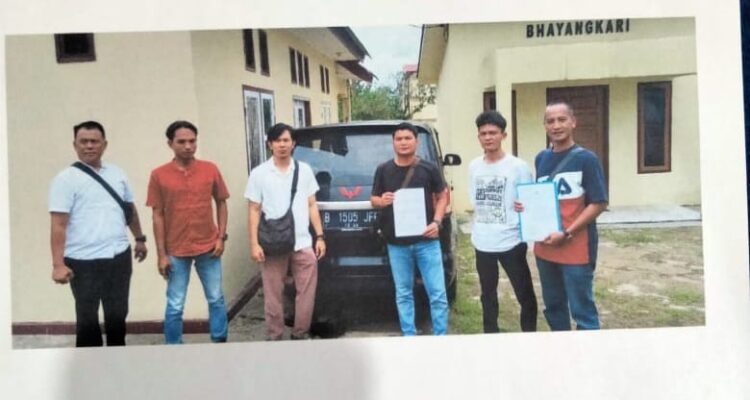 Penyerahan unit kendaraan EHP ke pihak Polres Bungo, oleh pihak Polsek Kota Baru. (ist)