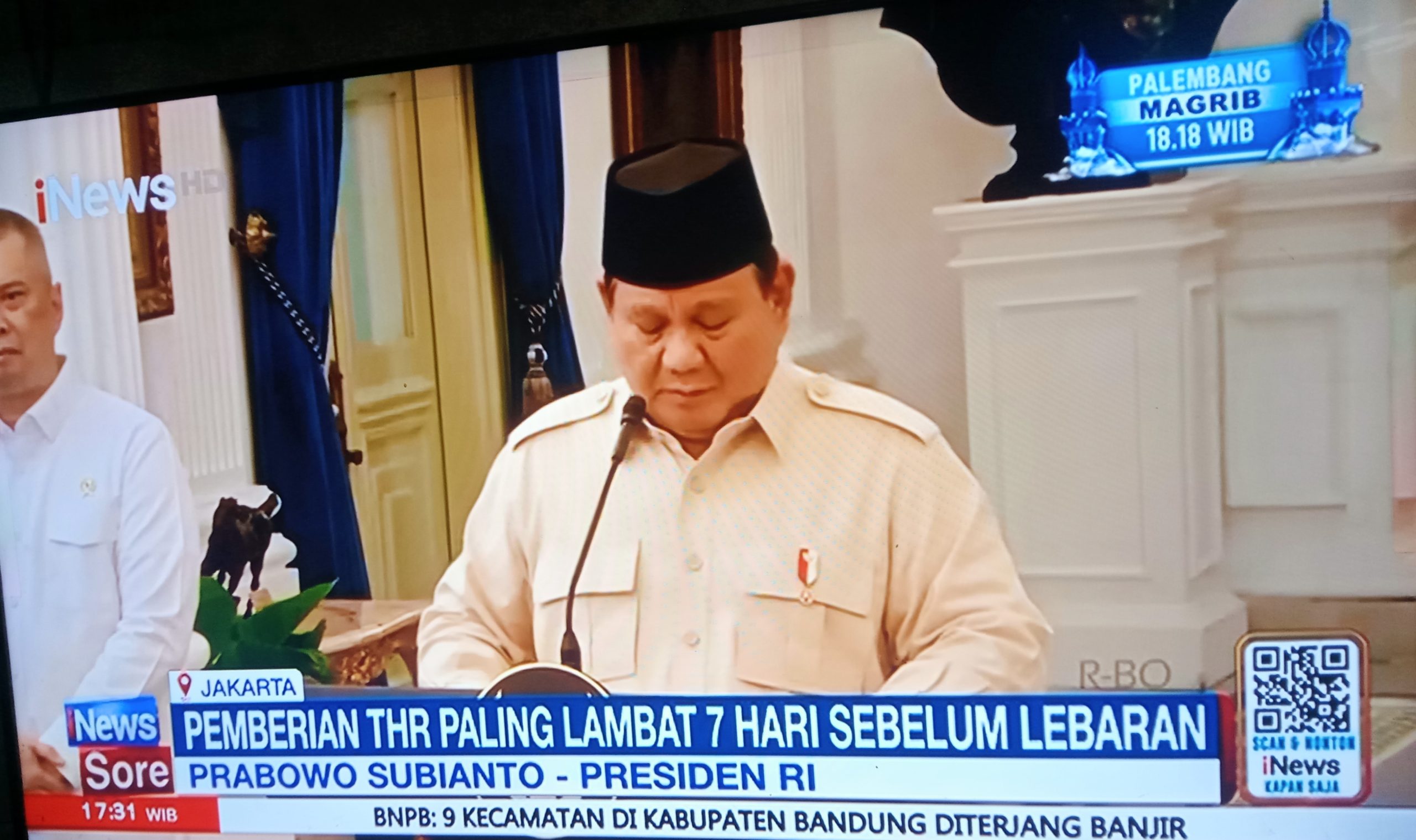 Foto: Tangkapan Layar disaluran INews.tv